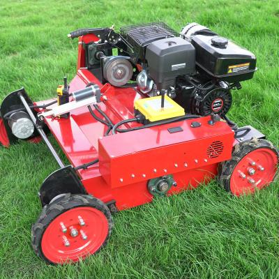 China 4-Stroke Meijing Garden Machinery Remote Control Lawn Mower Robot Gas Lawn Mower Golf Course Lawn Mowers for sale