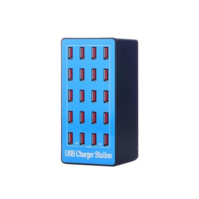 China Galotluck 20 Mobile Phone Ports USB Charger Station 100W Phones Charger High Power Fast Charging Station for sale