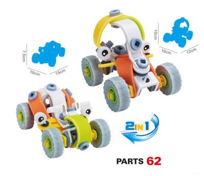 China Safety 2 IN 1 Engineering Toys, Push Back Learning Kits, Educational Construction Building Toys Set Assembled Model Toys for sale