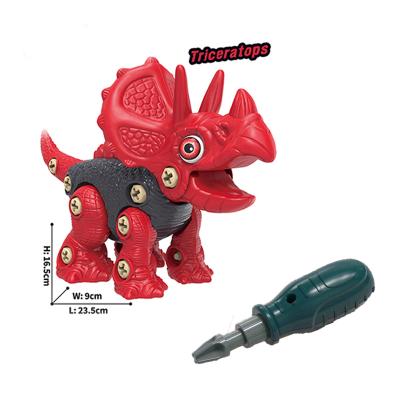 China NEW ! Amazon Hot Sale Assembly Dinosaur Game Set DIY Take Down Dinosaur Toy for Kid Children Learning Animal Toys with Electric Drill for sale