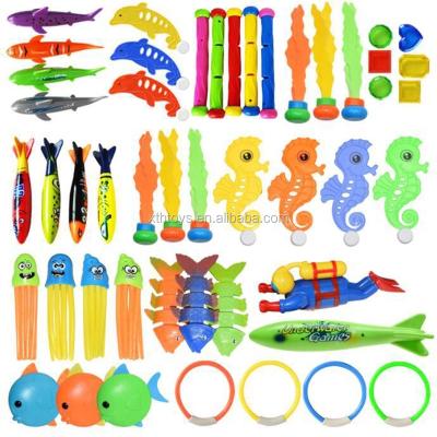 China Amazon Water Proof Hot Sale Diving Pool Toys Training Pool Descent Swimming Swim Toys Dive Rings Sticks Torpedo Bandits Shark Toy for sale