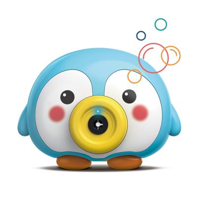 China NEW ! Newest and Hot Sale Carry-Over Bubble Camera Toys Automatic Bubble Machine for Kids Funny Penguin for sale