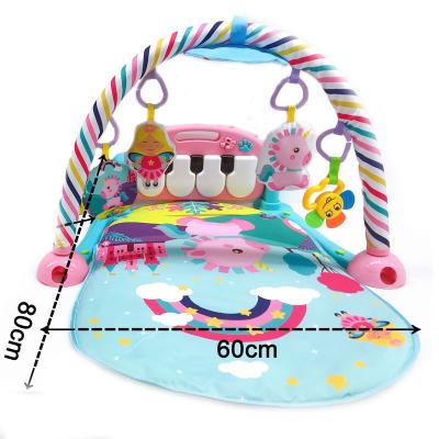 China NEW ! Wholesale Newborn Toys Baby Game Gym Music Mat Kid Crawling Play Game With Piano Keyboard Unicorn Toy Infant First Education for sale