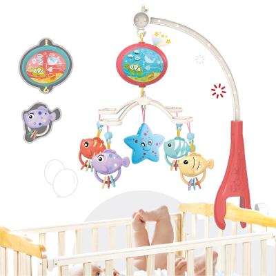 China Safety Baby Sleep Mobile 2021 Ratchet Toy Set Baby Bed Bell Toy Musical Toy with Light and Music Unisex ASTM Months 0 to 24 for sale