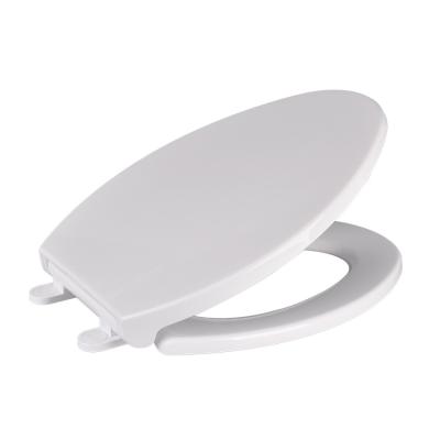 China Modern White Plastic Toilet Seats Bathroom Slow-end Extended Large Unique PP Toilet Seat Covers for sale