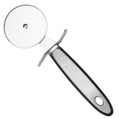 China Sustainable Pizza Tools Aluminum Pizza Cutter With Plastic Handle for sale