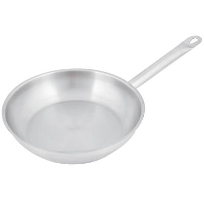 China Comercial Stainless Steel Sustainable High Quality Frying Pan For Restaurant And Hotel for sale