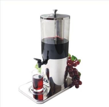 China Save Space Commercial Buffet Stainless Steel 8L Durable Plastic Juice Dispenser for sale