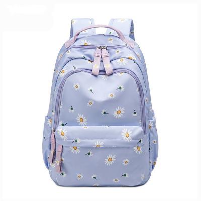 China Double Ba printed waterproof printed shoulder bag large capacity college student schoolbag small by female cool lightweight waterproof campus for sale