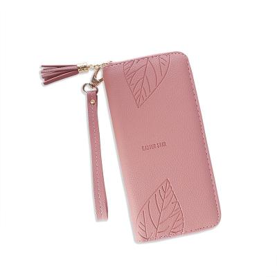 China 2022 Newest Fashion Women's Long Purse Female PU Card Holder Clutch Wallet Ladies Long Purse Radio Charging Purse For Women for sale