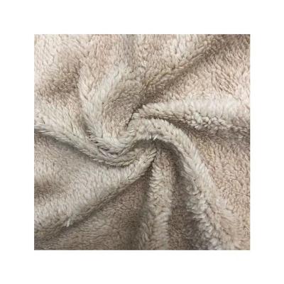 China Winter Shrink-Resistant Super Soft 100% Polyester Cashmere Knitted Pile Fabric for sale