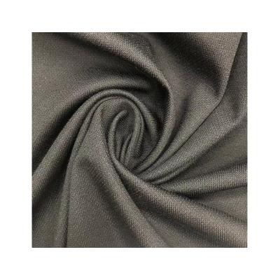 China NR Milan pure high quality grain fabric black plain dyed to knit spandex nylon roman fabric for sale