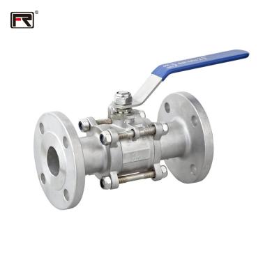 China 2021 Hot Selling Custom Made High Quality Industrial Three Piece Flanged Ball Valve Safe And Durable China Ball Valve for sale