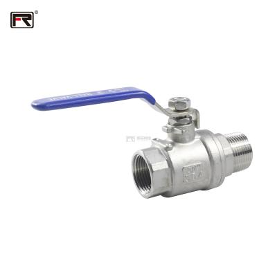 China Factory Wholesale SS304 SS316 NPT/BSPT Male Thread 2pc High Quality Safe And Durable Female Ball Valve Locks for sale