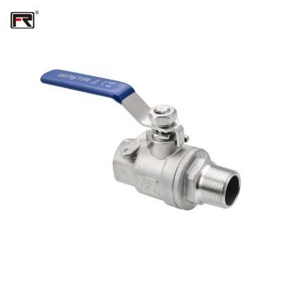 China High quality safe and durable new arrival SS304 SS316 NPT/BSPT male female thread one, two, and three piece ball valves for sale