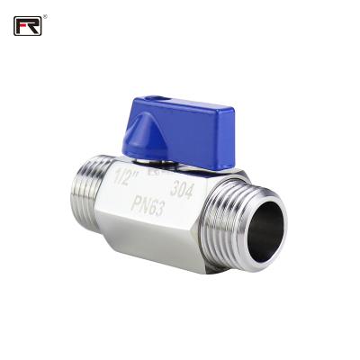 China Factory Price Micro Ball Valves 1/4NPT Safe And Durable Micro Manual Stainless Steel Threaded Mini Ball Valves In Different Sizes for sale