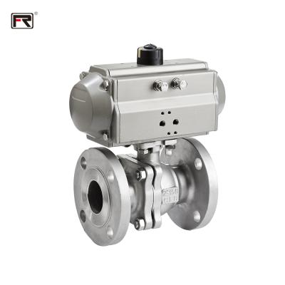 China Best Price High Quality Safe And Durable Industrial Pneumatic Ball Valve Stainless Steel Flange 2PC Ball Valve for sale