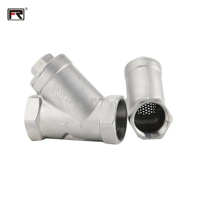 China High quality safe and durable stainless steel SS304 SS316 Y type female thread filter ss316 for sale