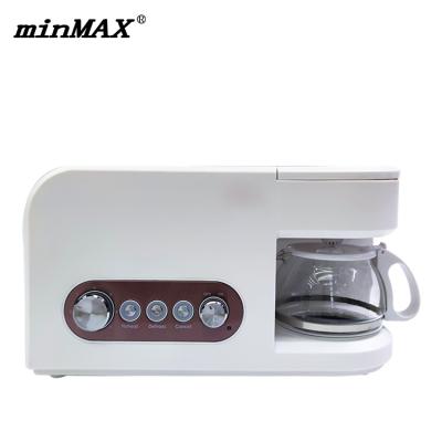 China 2021 KZC-03 Household Newcomers Breakfast Toaster Automatic Coffee Burner 2 in 1 Breakfast Makers Machine for sale