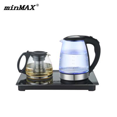 China 360 Rotation Kettle Glass Kettle 2.0L Hot Water Base TT385 Degree Electric Water Kettle With Led Power Indicator Light for sale