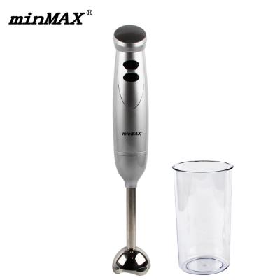 China Portable 2 Speed ​​Household Stainless Steel Mixer Fruit Vegetable Nut Juice Smoothie Baby Food Mixer Kitchen Hand Blender MNB-6218 for sale