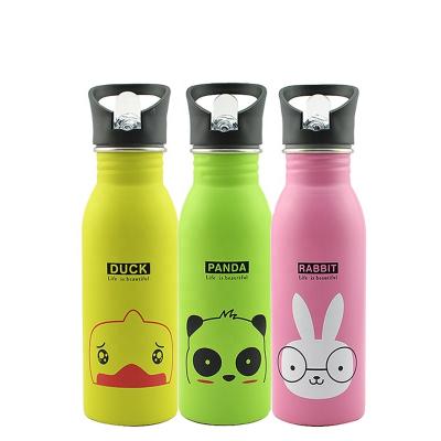 China Viable Custom Logo Cup Stainless Steel Water Bottles Mountaineering Sippy Kettle for sale