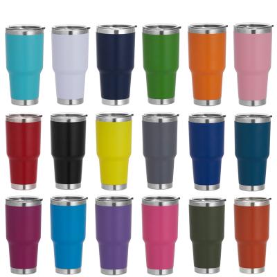 China Durable 30oz Double Wall Stainless Steel Tumbler With Lid Logo Custom Stainless Steel Tumbler 30oz for sale