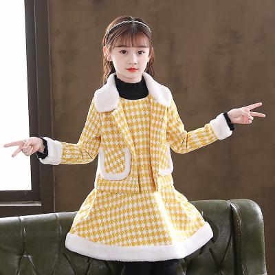 China 2021 Winter Casual Girls' Suit Children's Three Piece Suit Group Youth Formal Dress for sale