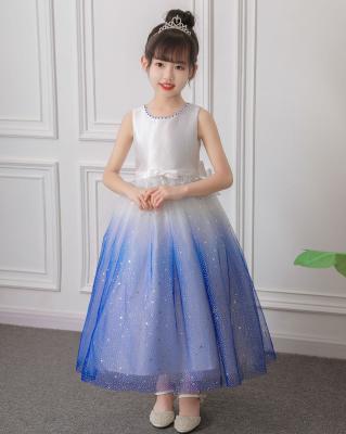 China Anti-Static Children's Dress Poncho Children's Princess Dress Christmas Children's Show Dress For Girls for sale