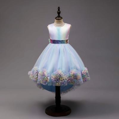 China Anti-wrinkle New 2021 Summer Girls Handmade Flower Princess Skirt for sale