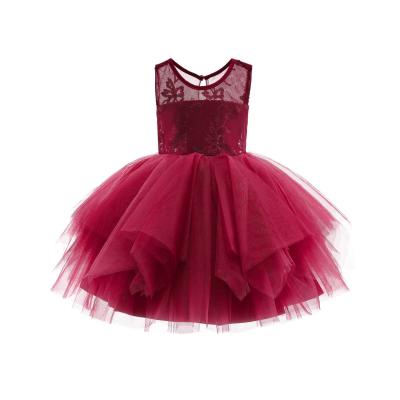 China Anti-static children's dress full moon skirt for small and medium skirt baby princess dress wedding pengpeng babies puffy dress for sale