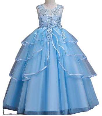 China 3-12 Years Child Sundress Anti-Static Tulle Dress For Flower Girl Birthday Party Dress for sale