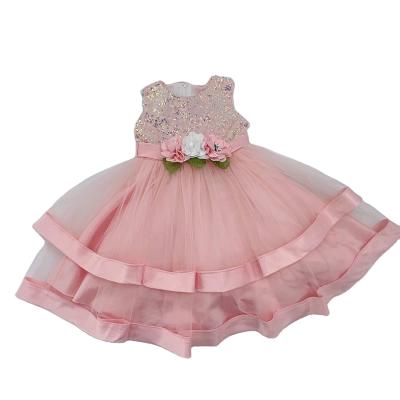 China 2021 Girls' Anti-Static Custom Dress Embroidered Sweet Princess Dress Girls Wedding Party Dress for sale