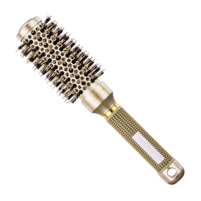 China Waterproof Round Brushes For Professional Hair, Salon Ionic Hair Roll Brush Ceramic Boar Stiffens To Dry, Round Hair Brush Thermal for sale