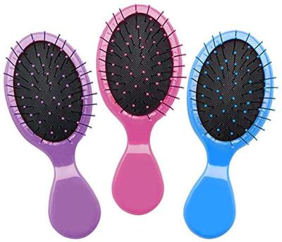 China Duct Amazon Hot Sale Fashion Girls Multipack Squirt Pink Purple Blue Wet Detangling Hair Brushes Pack for sale