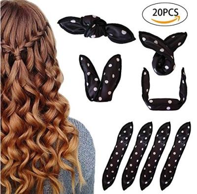 China DIY beauty pillow hair curlers hair rollers for medium long hair, soft and can be used at night to save time for sale