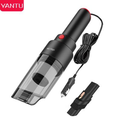 China Hot Selling 100W 12V Mini Portable ABS YANTU V12 Corded Small Handheld Vacuum Cleaner with 4000PA Car Wash Wet and Dry Vacuum Cleaners for sale