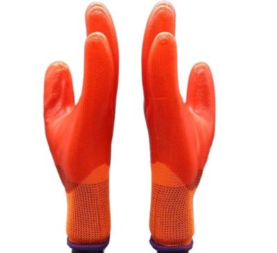 China General Purpose Hand Protection 13 Gauge Polyester Pvc Coated Glove Half for sale