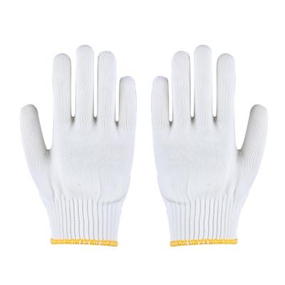 China Anti Slip Cotton Cutting Glove Cheap Yarn Knitted Safety Working Protective Glove for sale