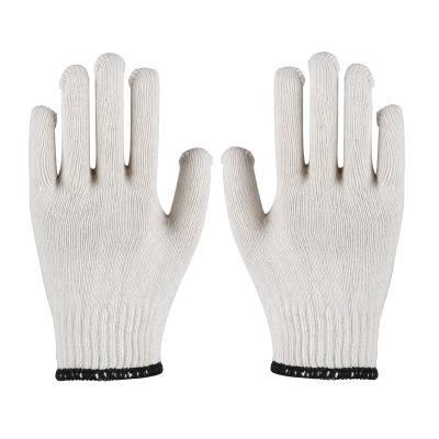 China General Purpose High Quality Natural White Cotton Knitted Gloves Gauge 10 for sale