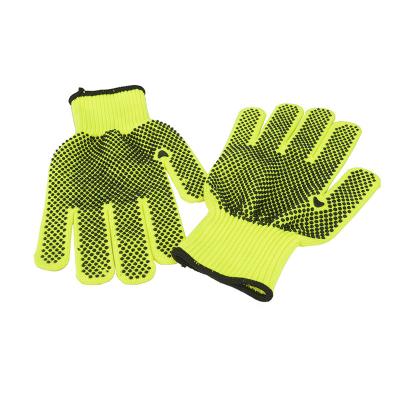 China Anti-smash 10 Gauge Polyester Nylon PVC Dotted Gloves Cheapest Price Gloves Making for sale