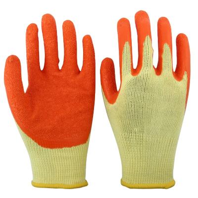 China General Purpose Work Protection 10 Gauge 2 Gauge Cotton Palm Latex Latex Coated Glove for sale