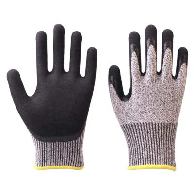 China General Purpose 13 Gauge Fiberglass Liner Protection Level 5 Industrial Cut Safe Anti Cut Glove for sale