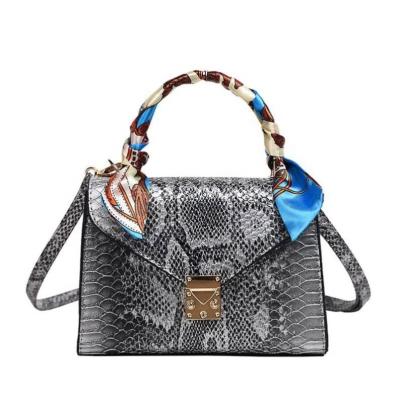 China Fashion Fashion Handbag Leather Bag A Main Female Snakeskin Leather Handbag For Women for sale