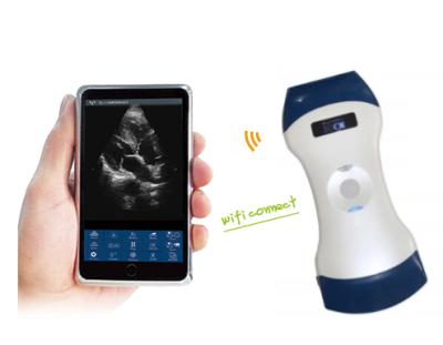 China New Style Dual Color Acrylic Doppler Head Probe Mini Wifi Handheld Wireless Ultrasound Ultrasound Medical Instruments DCU19-W for sale