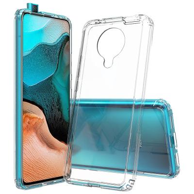 China Shockproof Tpu Bumper Frame + Clear Acrylic Shockproof Hybrid Back Phone Case For Redmi K30 Ultra for sale