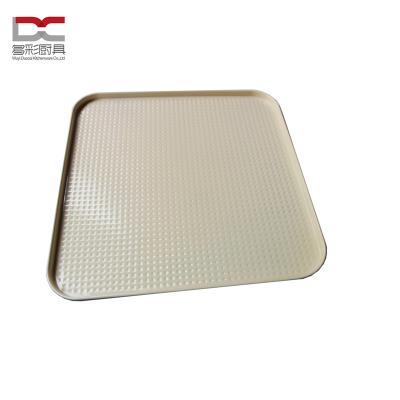 China Direct Sales Carbon Steel Iron Metal Place Pan Easy Clean Non-stick Short Shallow Sheet PanFactory Pizza Baking Pan for sale