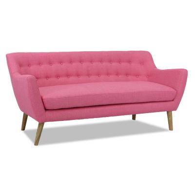 China Unique hot sale modern pink design fabric foldable wooden sofa tufted sofa bed with bed for sale