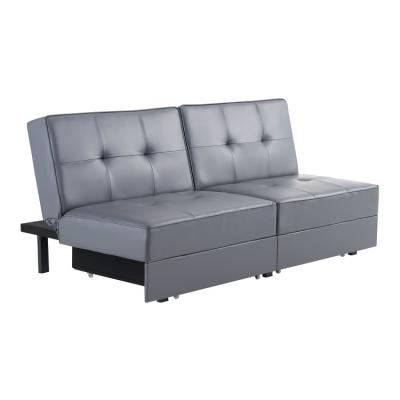 China Foldable Modern Design Europe Style Leather Three Seater Comfortable Folding Sofa Cum Bed For Living Room for sale