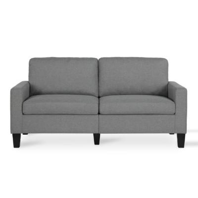 China Removable Cover 2 Seater Popular Modern Style Furniture Living Room Gray Sofa for sale